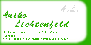 aniko lichtenfeld business card